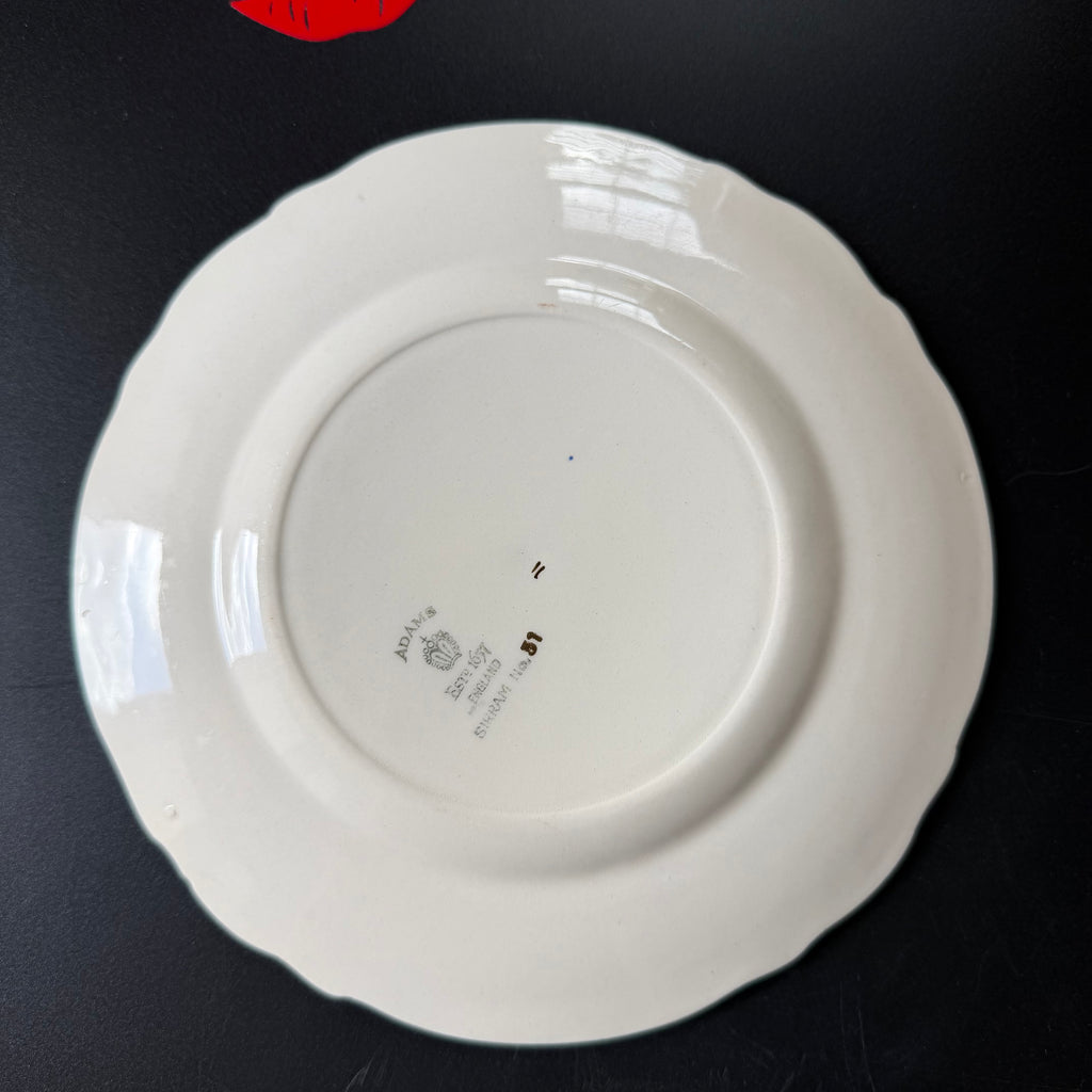 Cluster Fuck, Vintage Upcycled Ceramic Floral Plate, Sweary Gift