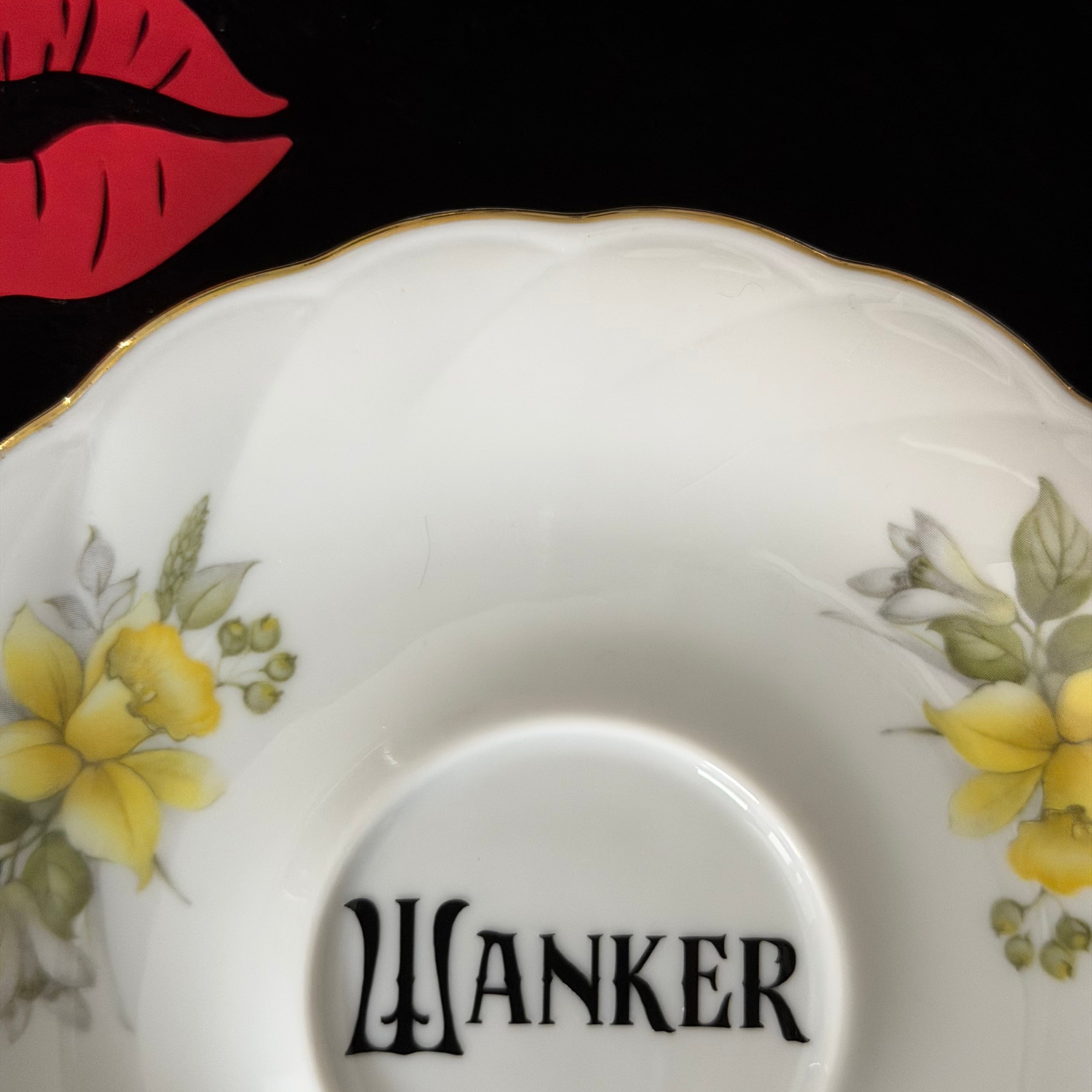 "Wanker" Vintage Porcelain Decorative Plate | Sweary Gift | Sassy Swears