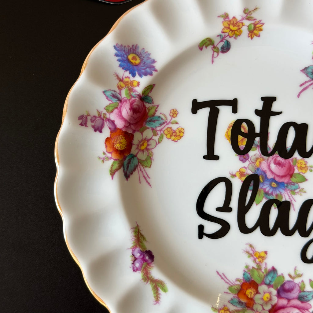 Total Slag Vintage Spode Bone China Decorative Plate