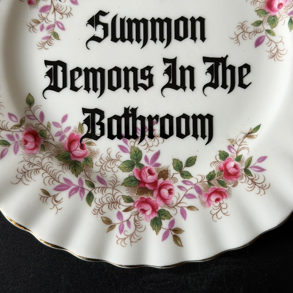 Please Don't Summon Demons In The Bathroom, Royal Albert Lavender Rose Plate
