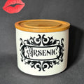 Funny Statement Storage Canister Arsenic, Decorative Kitchen Storage Jar, Bold Home Decor, Sassy Swears