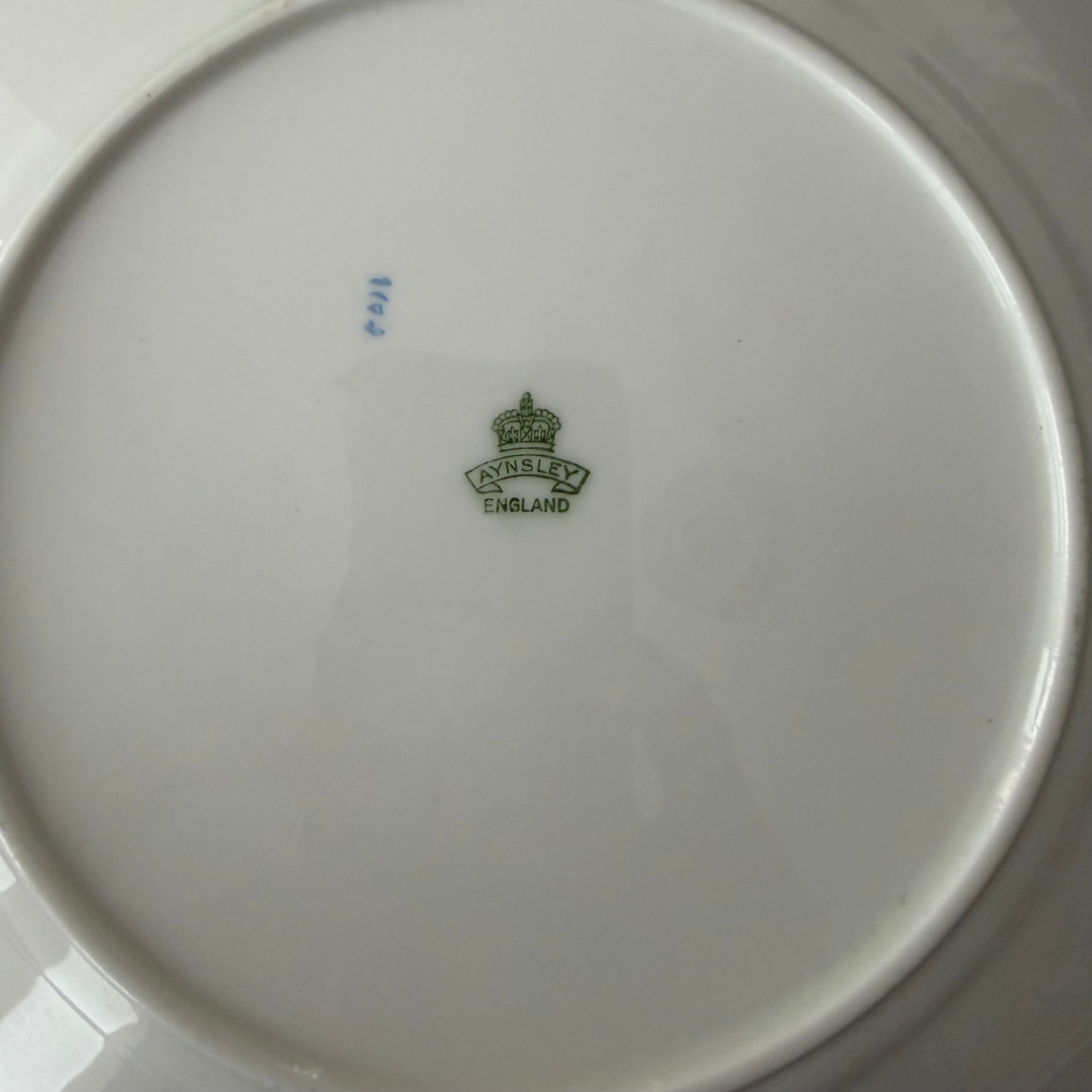 Live Laugh Toaster Bath Vintage Aynsley Bone China Large Plate