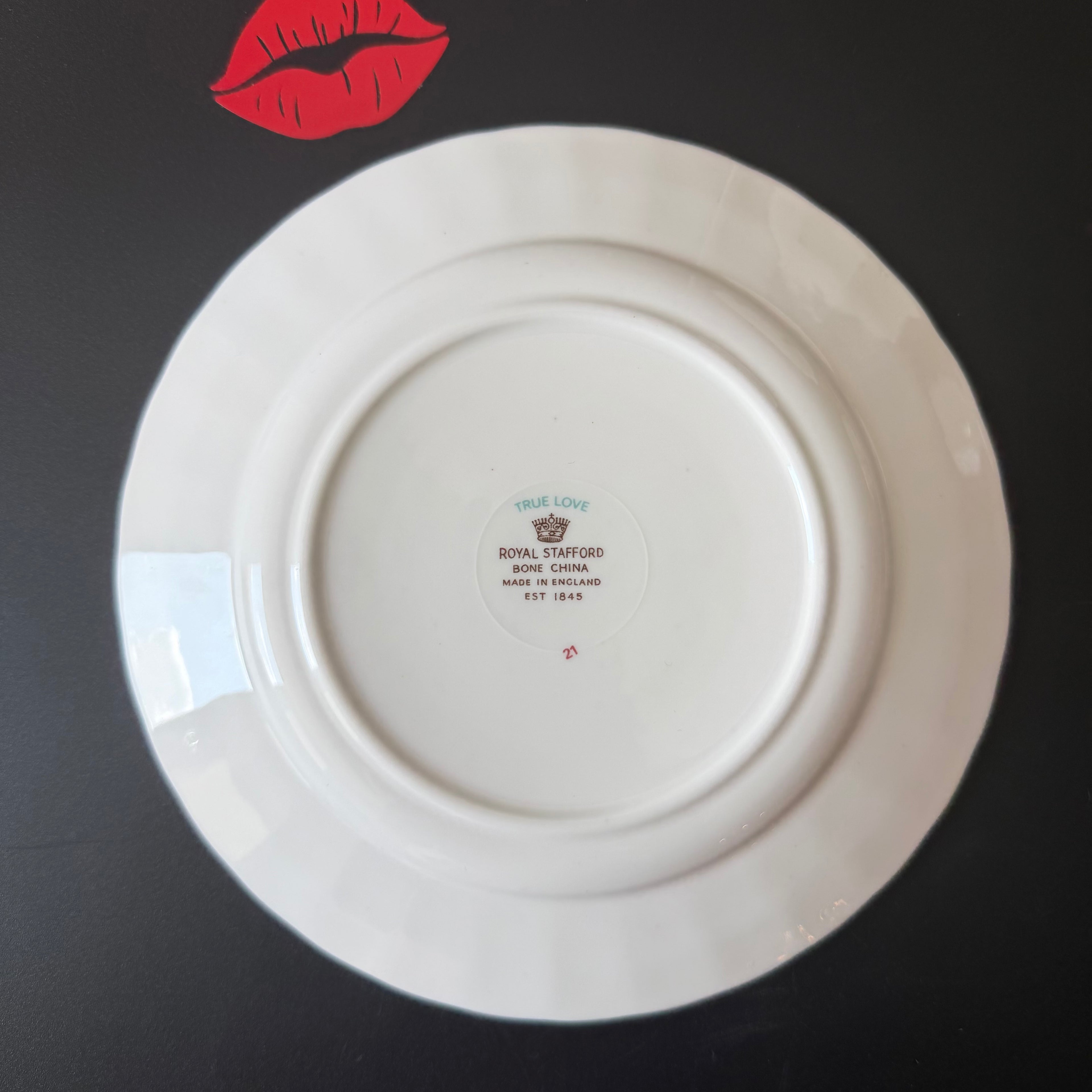Serving Cunt, Vintage Royal Stafford Bone China Plate