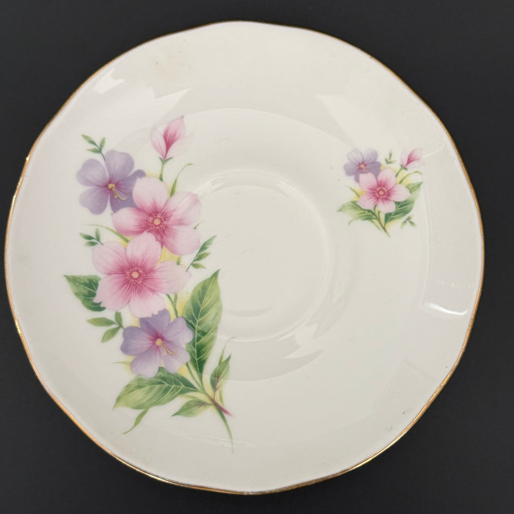 Bitch Floral Teacup & Saucer, Vintage Bone China Style Sassy Tea Set