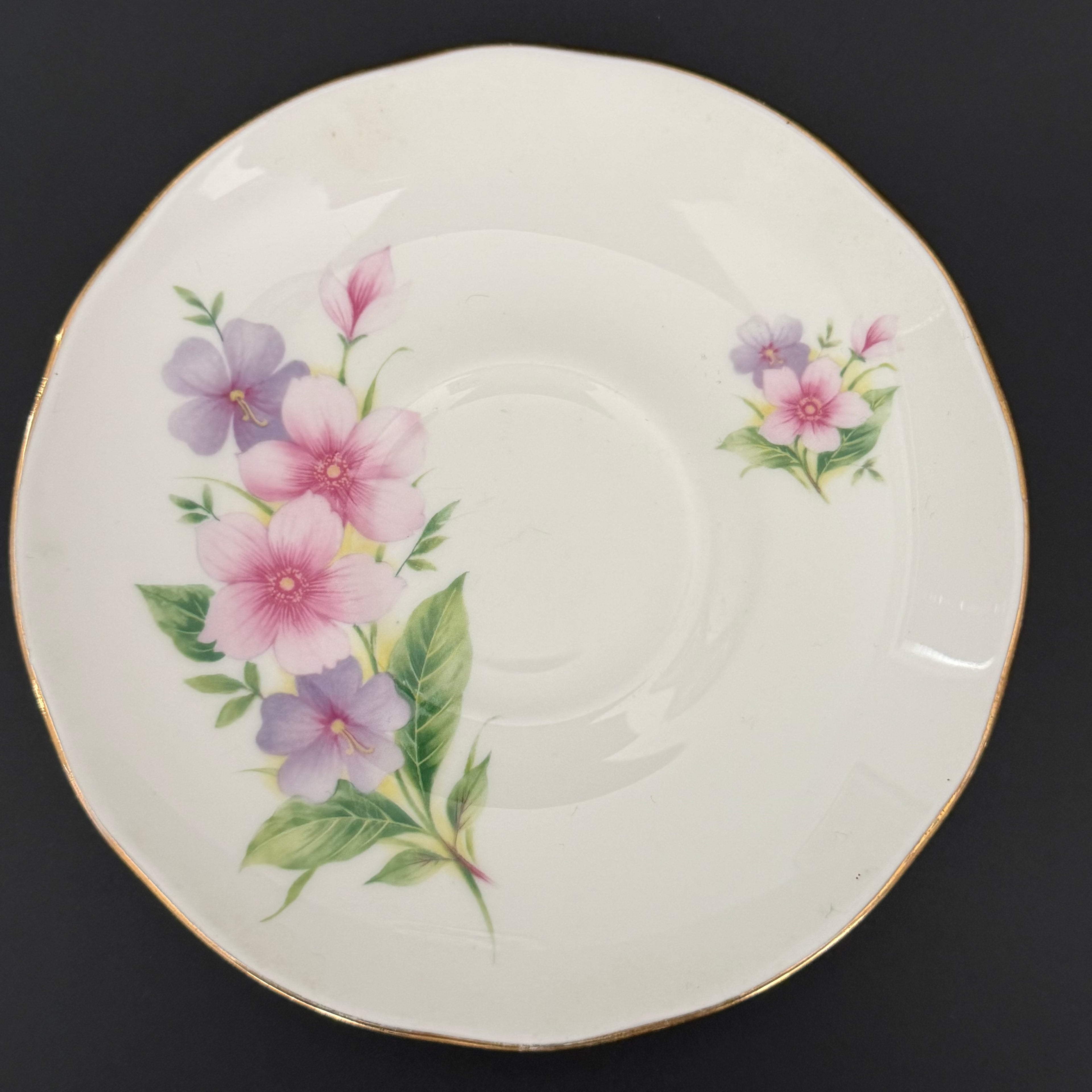 Bitch Floral Teacup & Saucer, Vintage Bone China Style Sassy Tea Set