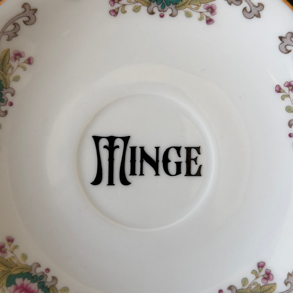 Minge Vintage Bone China Saucer, Funny Sweary Upcycled China Plate