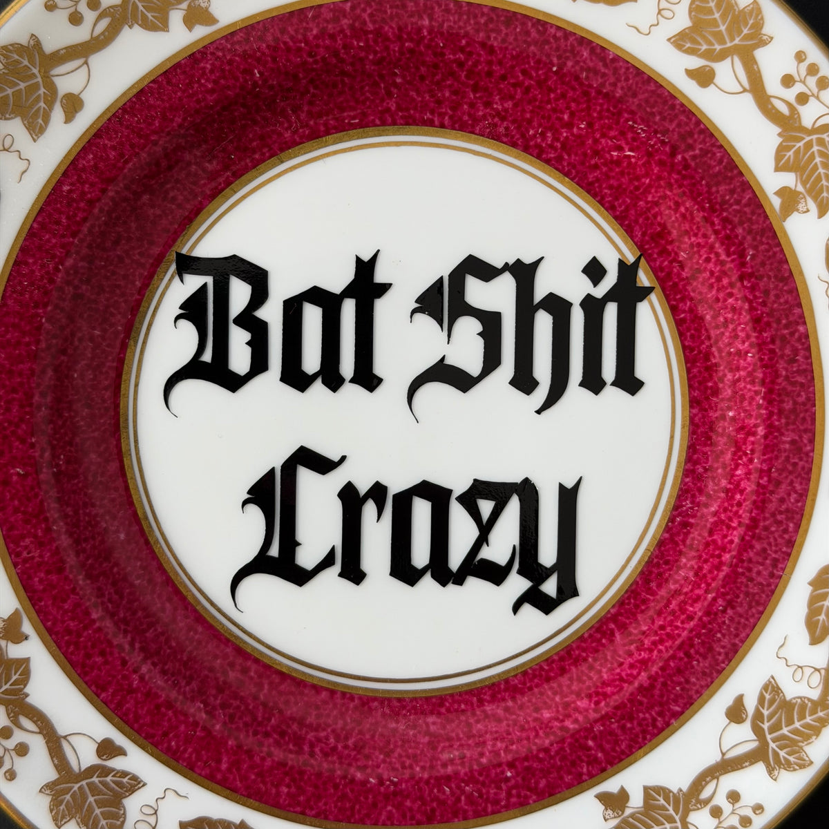 Bat Shit Crazy Vintage Wedgwood Bone China Plate