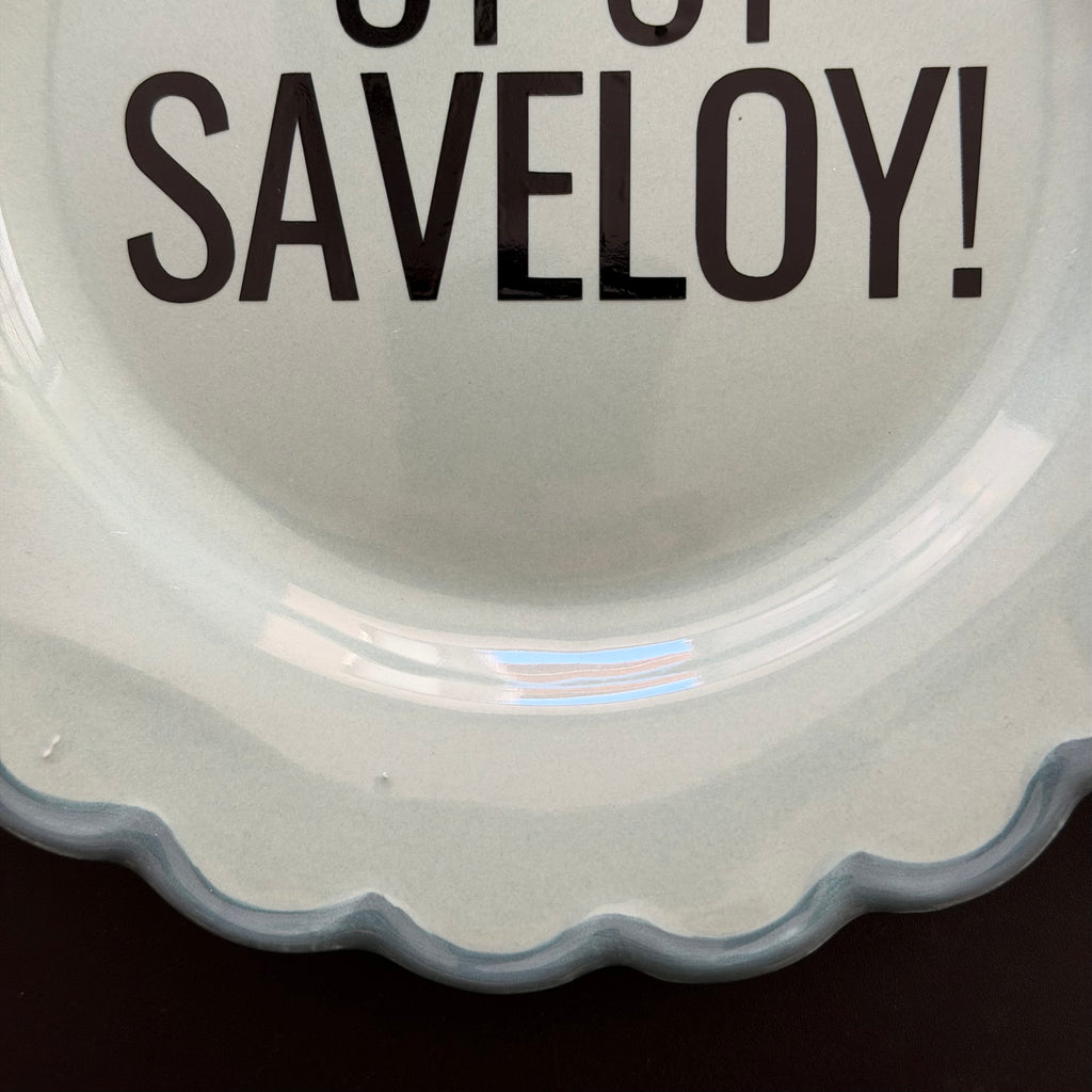 "Oi Oi Saveloy!" Funny British Humour Decorative Plate | Sweary Gift