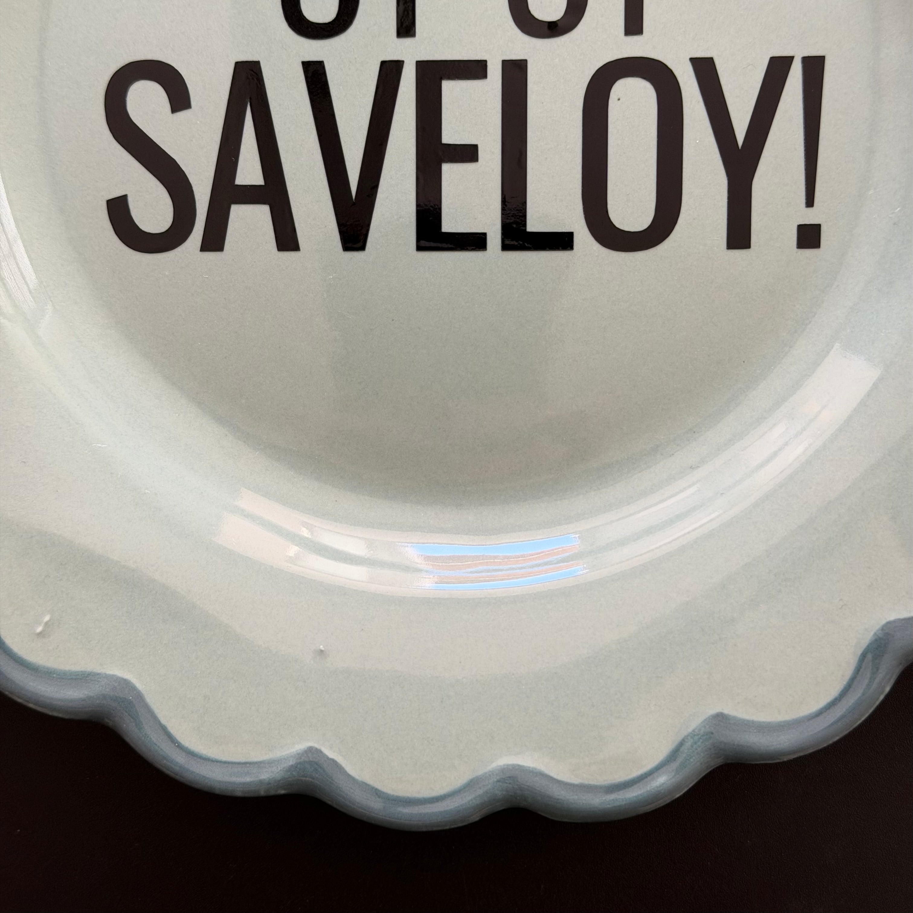 "Oi Oi Saveloy!" Funny British Humour Decorative Plate | Sweary Gift