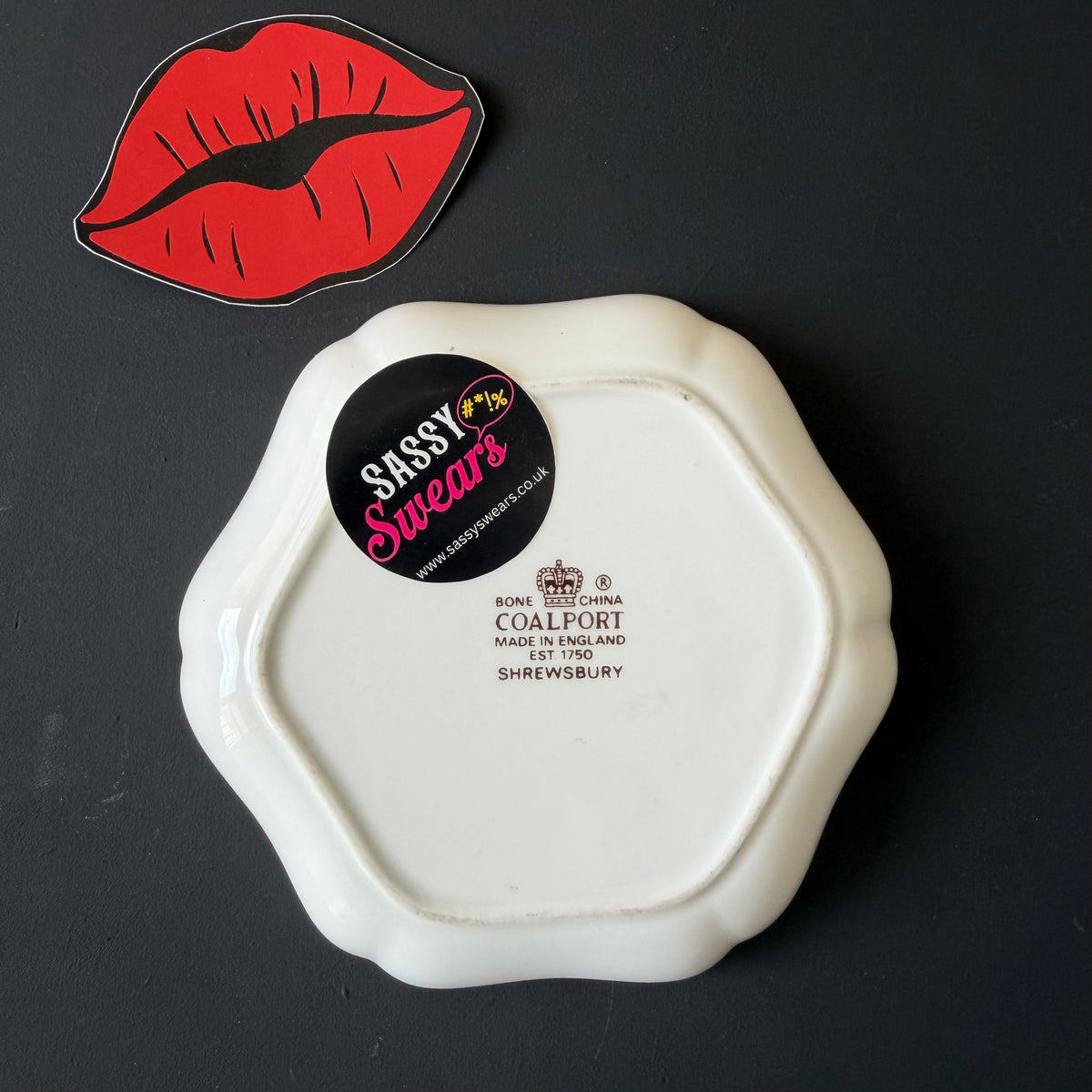 Girl Shit Vintage Coalport Bone China Dish