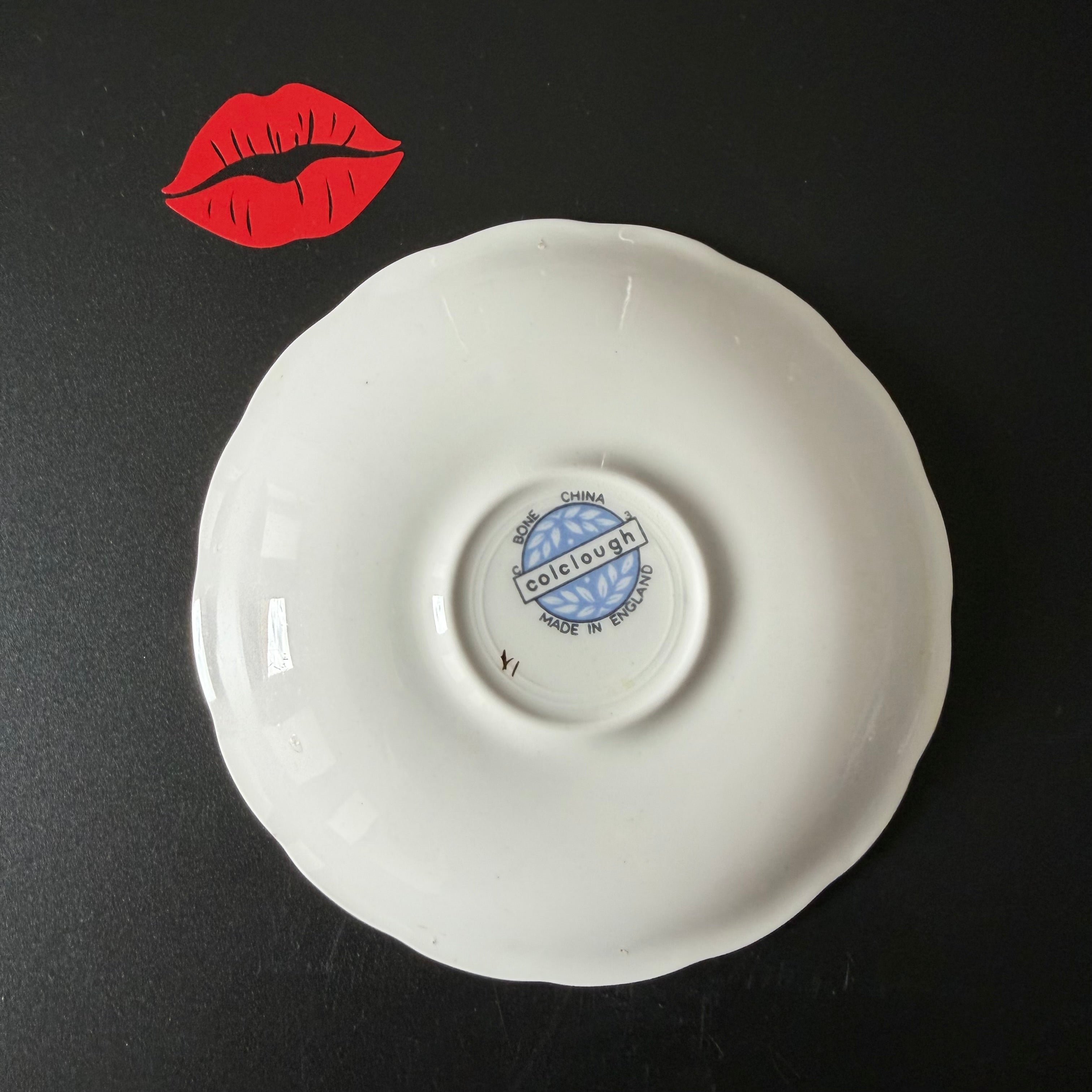 Cunt Vintage Bone China Gothic Saucer Plate