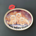 Cats before Twats Vintage 1998 Cat Plate