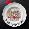 It Was an Inside Job Plate, Dark Humour Decor, Charles & Diana Commemorative Plate, Alternative Gothic Wall Decor, Sassy Statement Plate