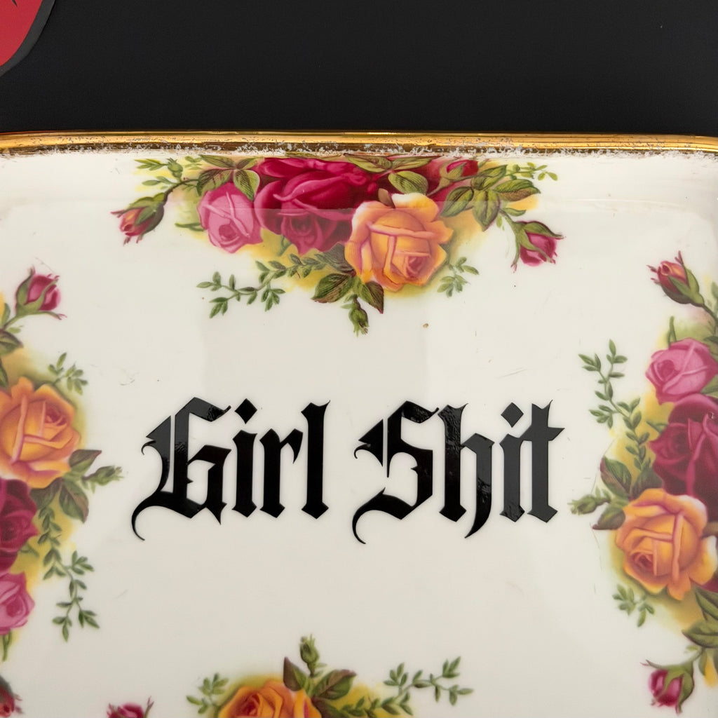 Girl Shit Vintage Royal Albert Bone China Trinket Dish