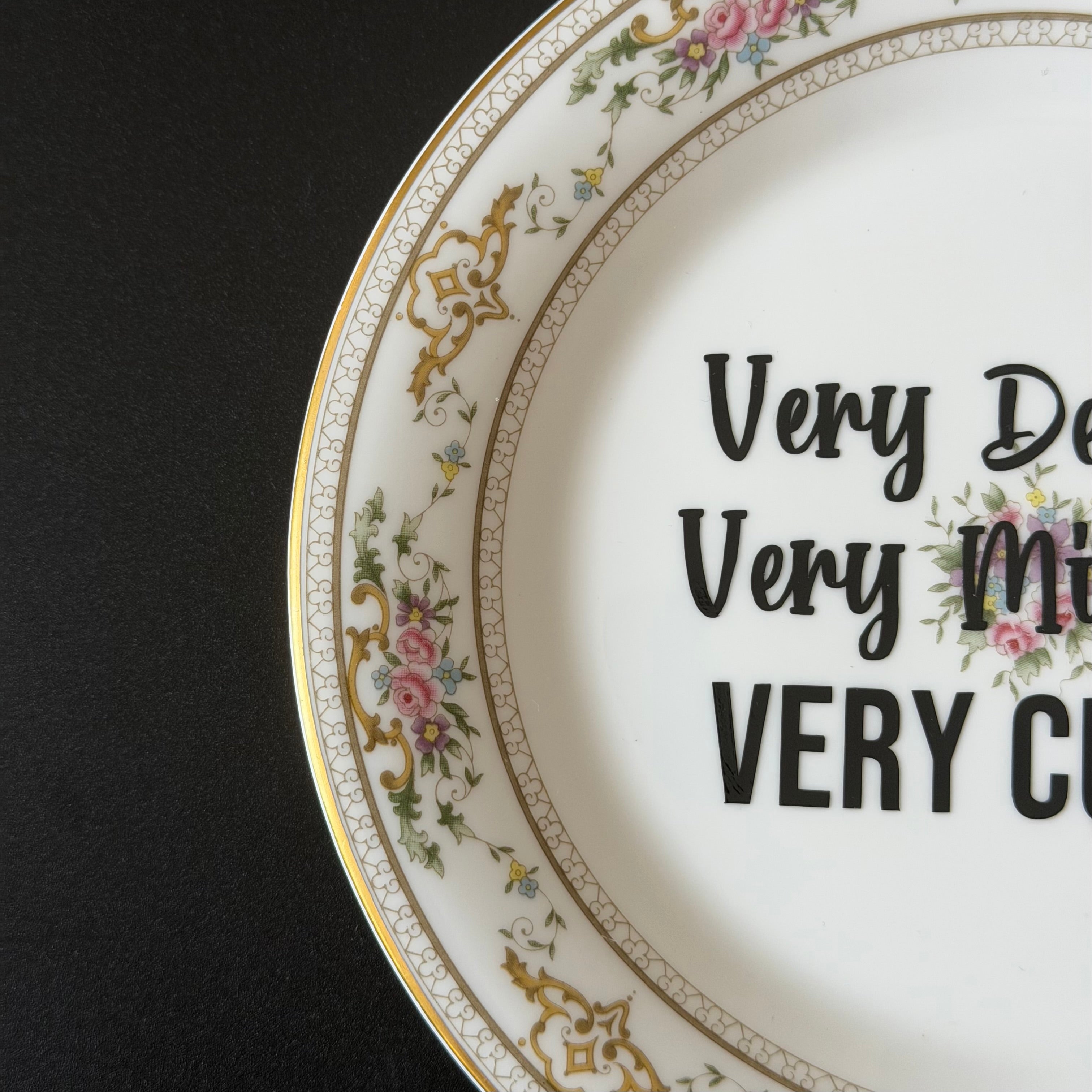 Very Demure, Very Mindful, Very Cunty Vintage Royal Doulton Bone China Plate