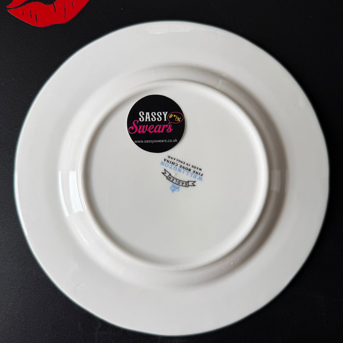 Oh For Fucketh's Sake, Hand Decorated Vintage Bone China Plate, Decorative Gift, Home Decor