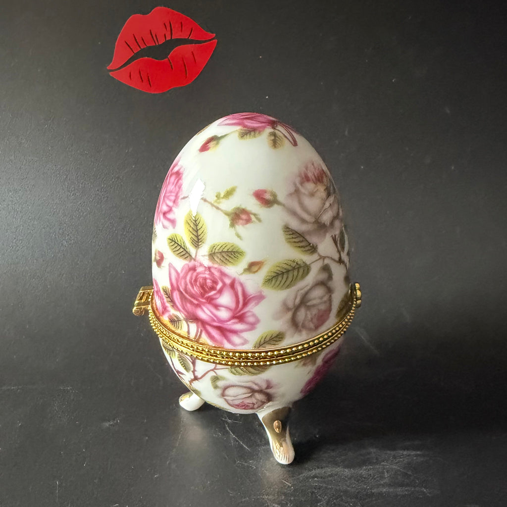 Nosy Cunt Vintage Porcelain Egg Trinket Box