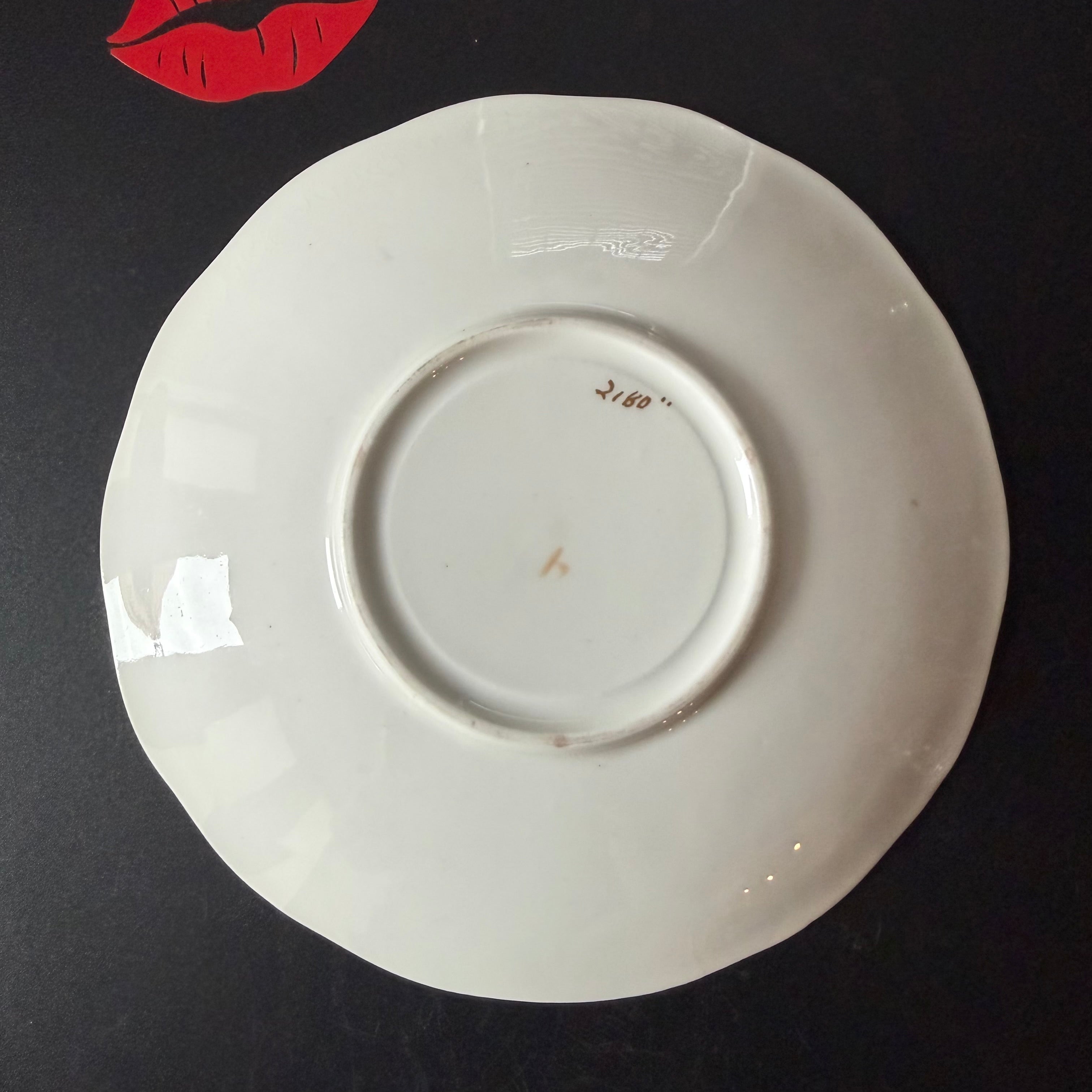 Cunt Vintage Bone China Gothic Saucer Plate