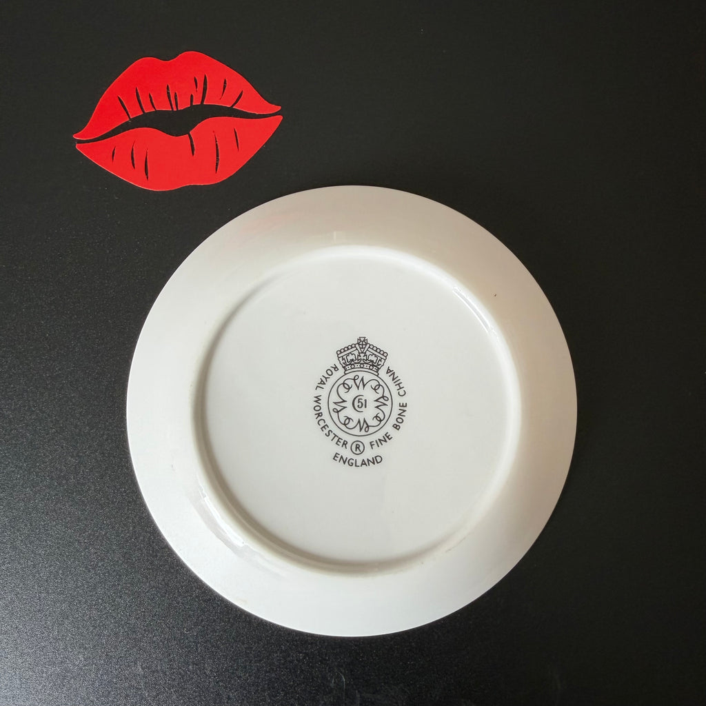 Slag Mini Trinket Dish, Royal Worcester Bone China, Funny Ring Dish