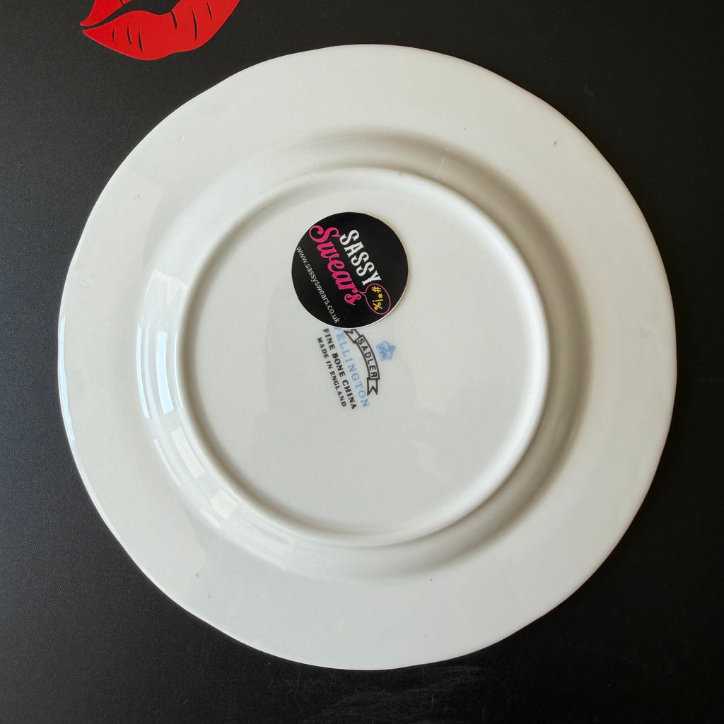 Marriage When Dating Goes Too Fucking Far, Personalised Wedding Gift, Upcycled Vintage Plate