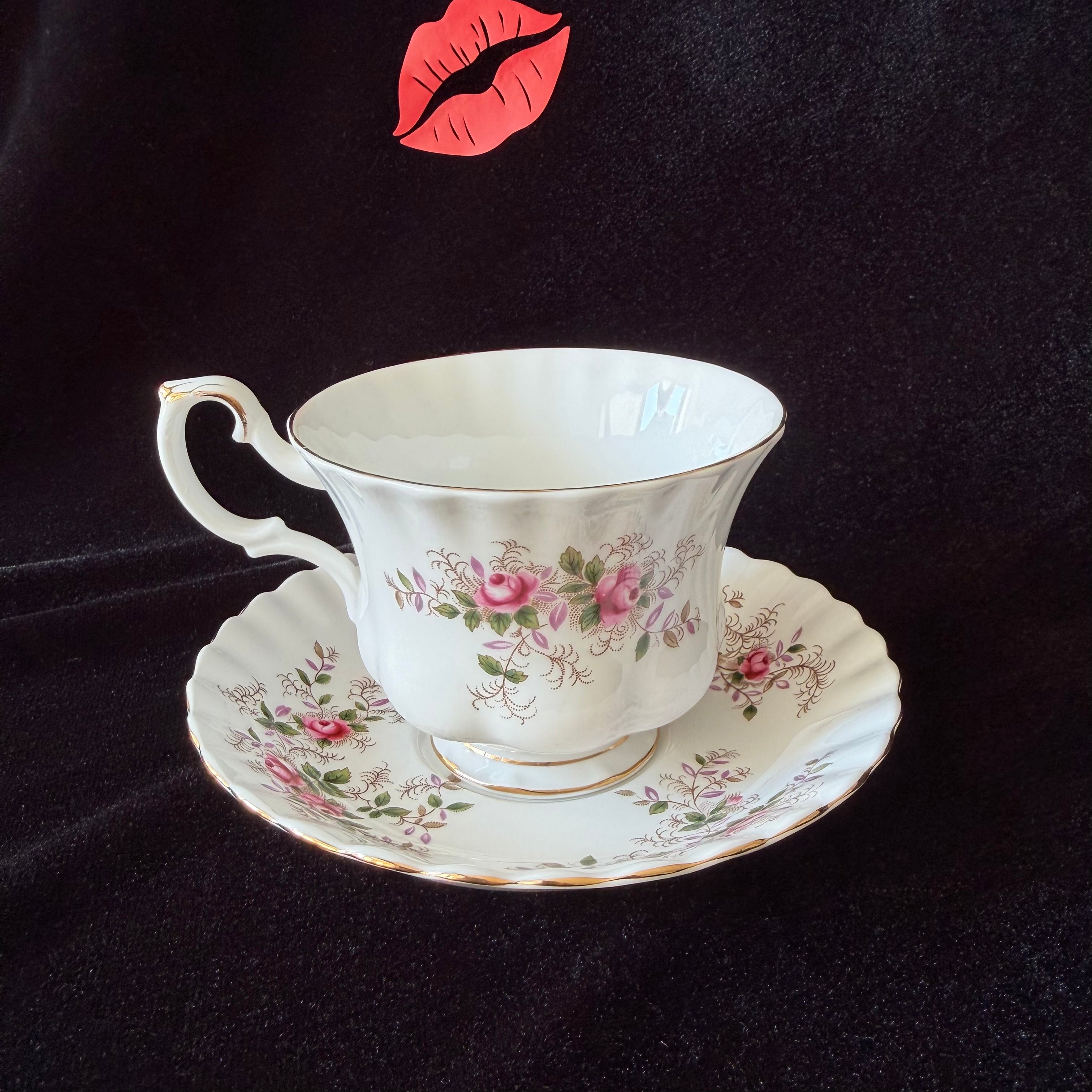 Gangsta Vintage Royal Albert Bone China Statement Cup & Saucer, Home Decor