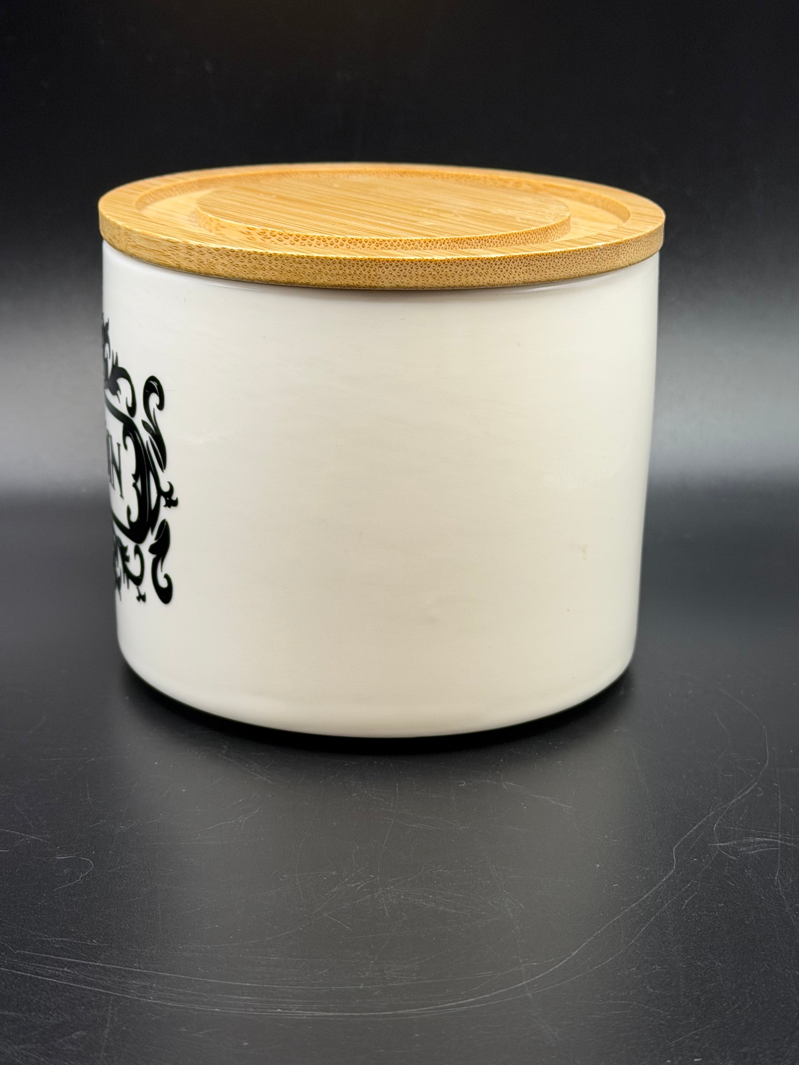 "Suspicious White Substance" Ceramic Storage Canister | Funny Kitchen Jar