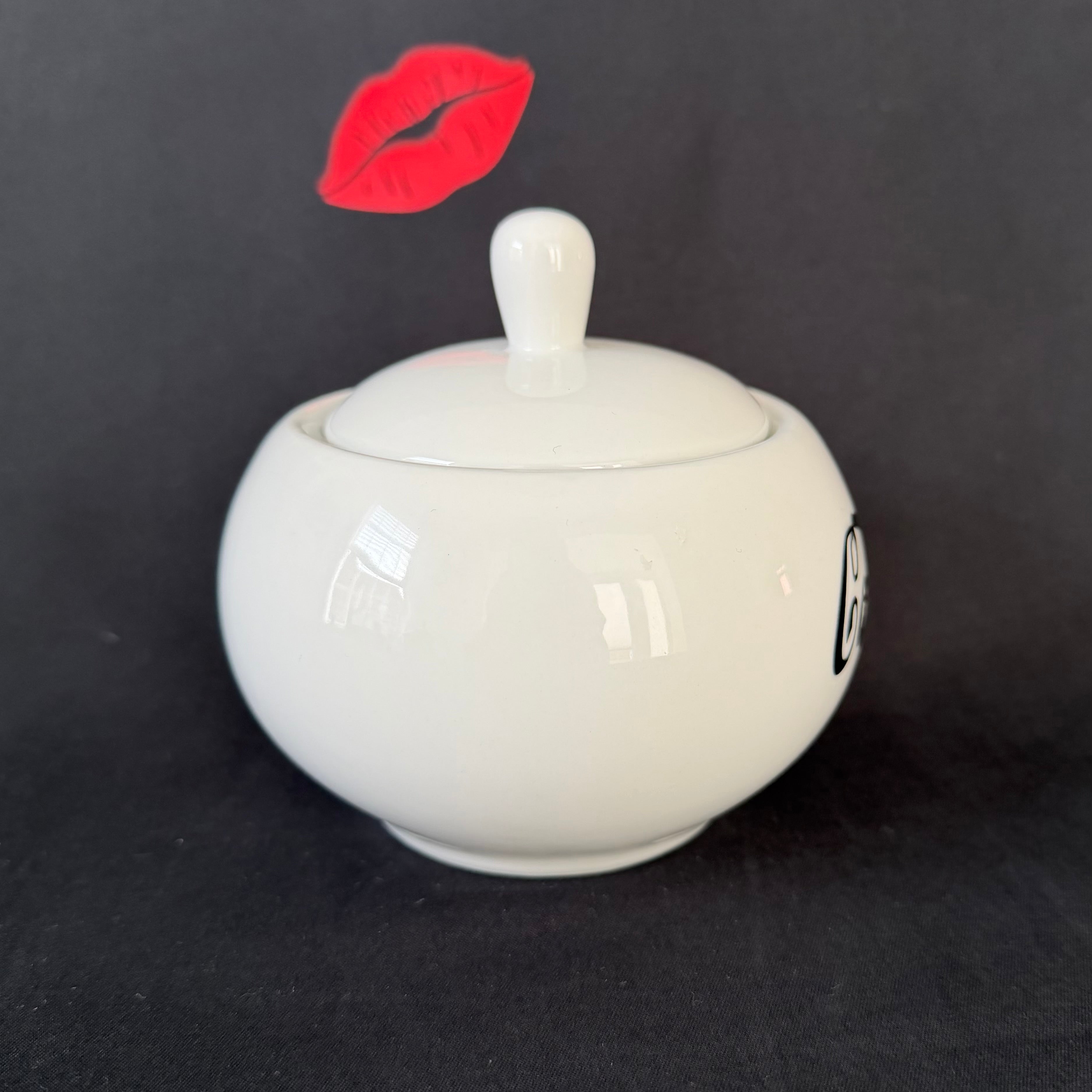 Cocaine, Funny Sugar Bowl – Round, Cheeky Kitchen Storage Jar, Sweary Kitchen Decor