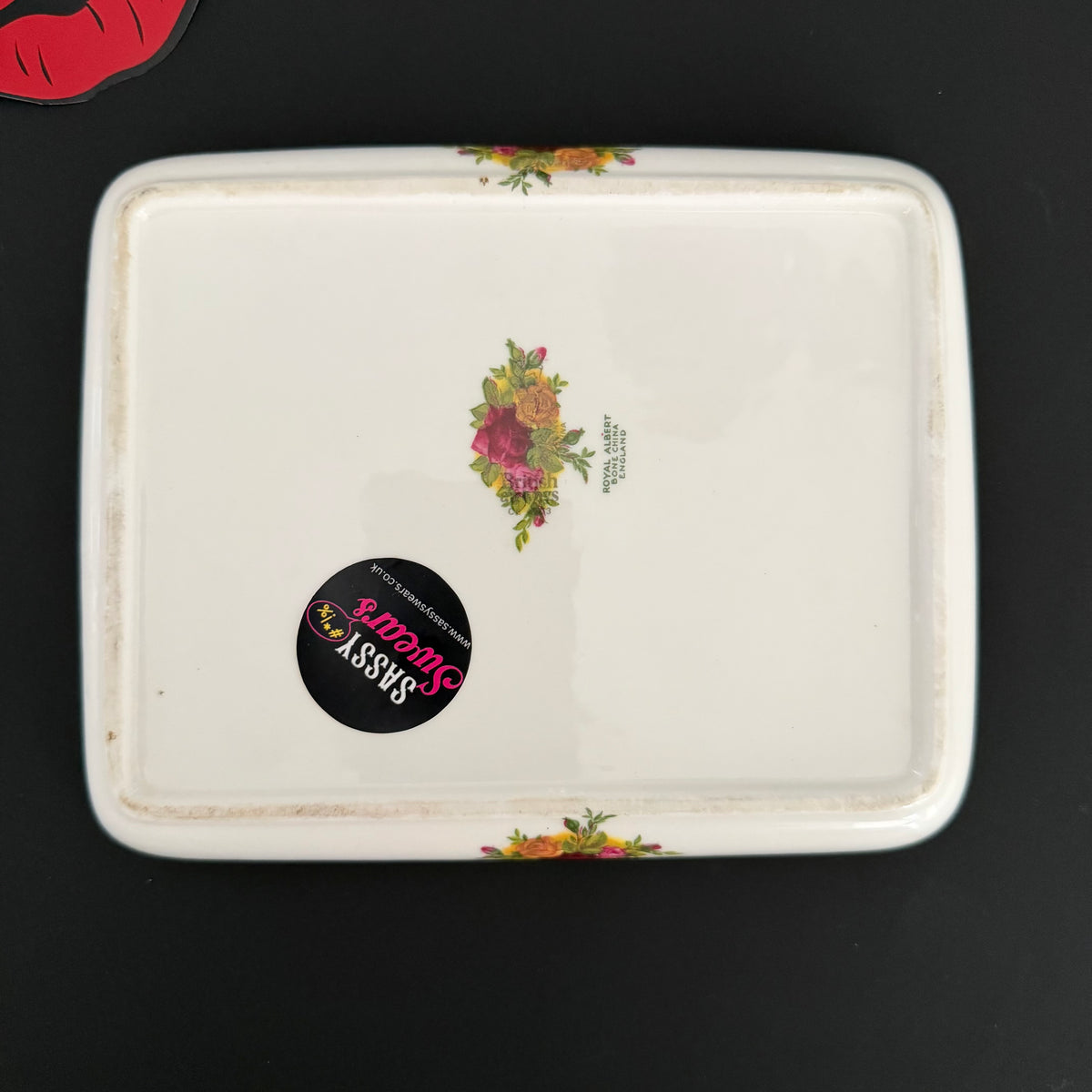 Girl Shit Vintage Royal Albert Bone China Trinket Dish