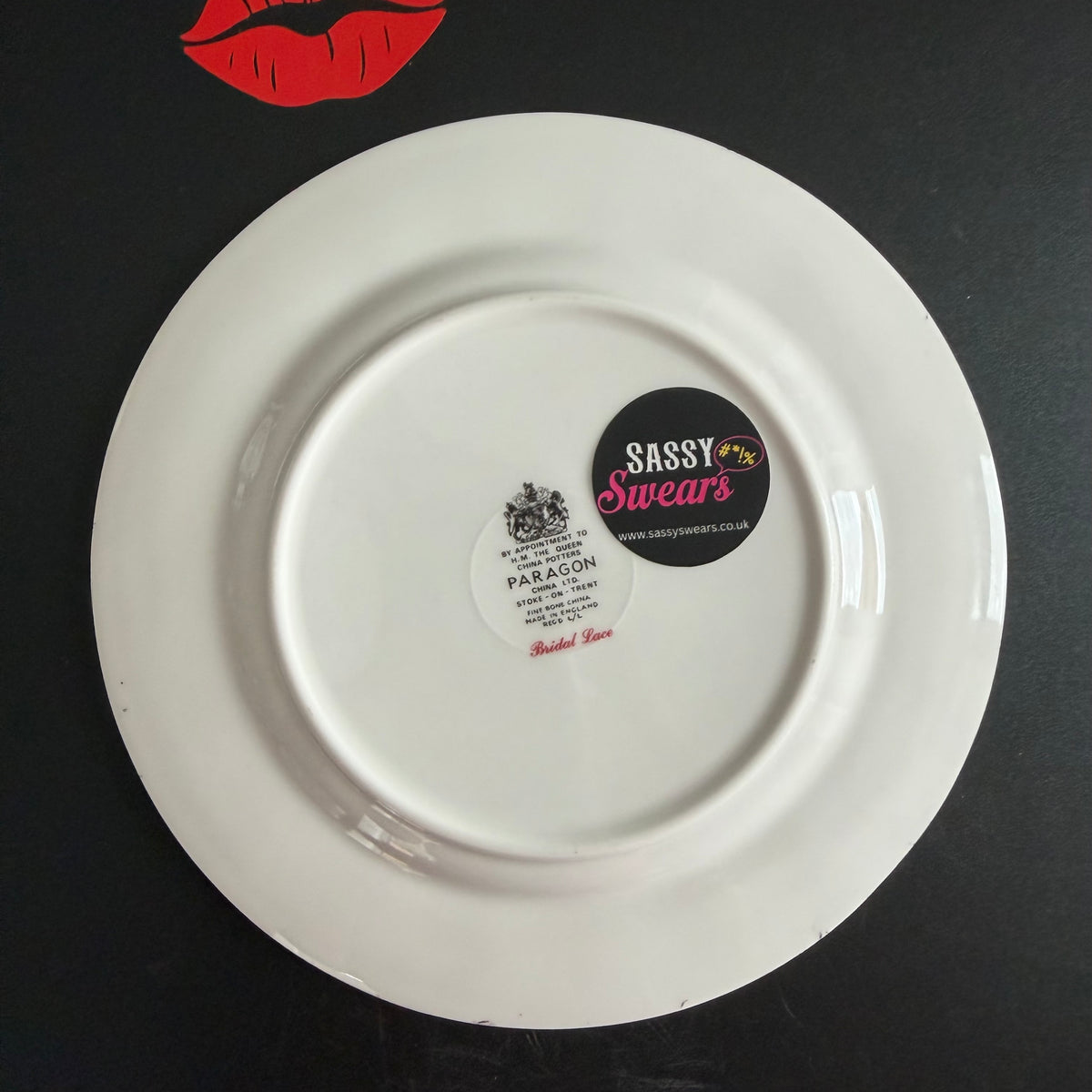 Don't Be A Dick, Vintage Paragon Fine Bone China Plate, Funny Floral Wall Display Plate