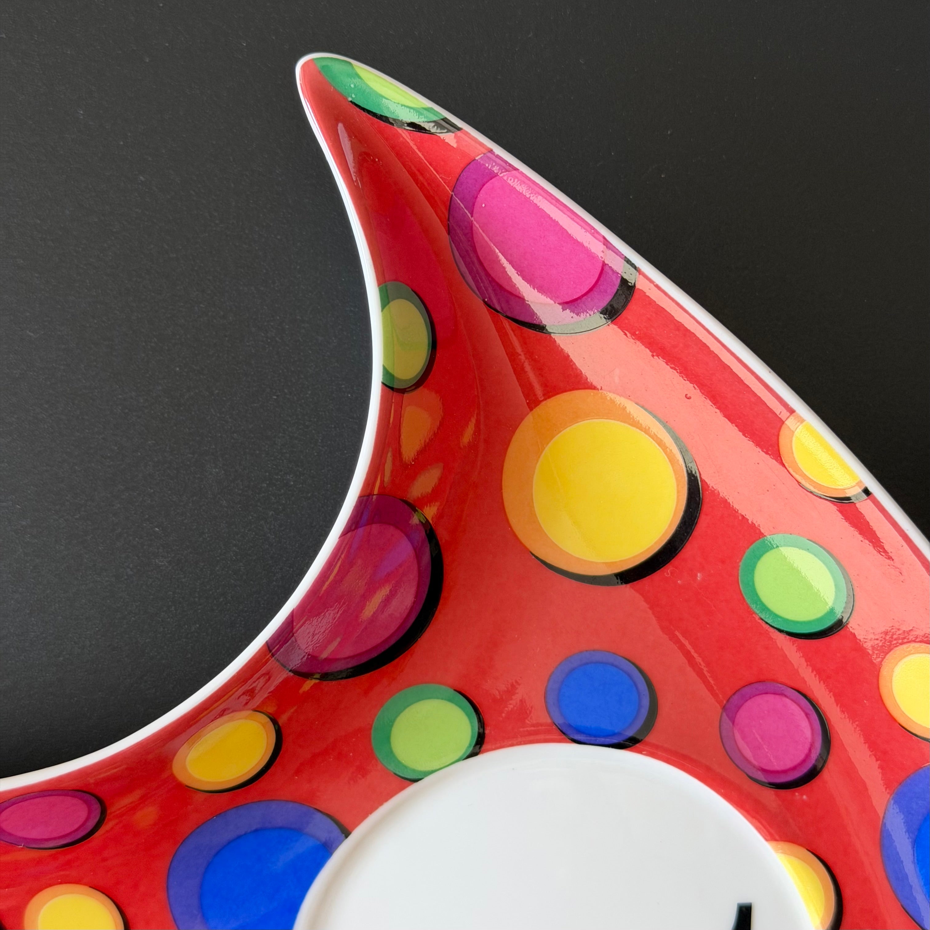 Funky Retro Cunt Decorative Plate, Colourful Statement Dish