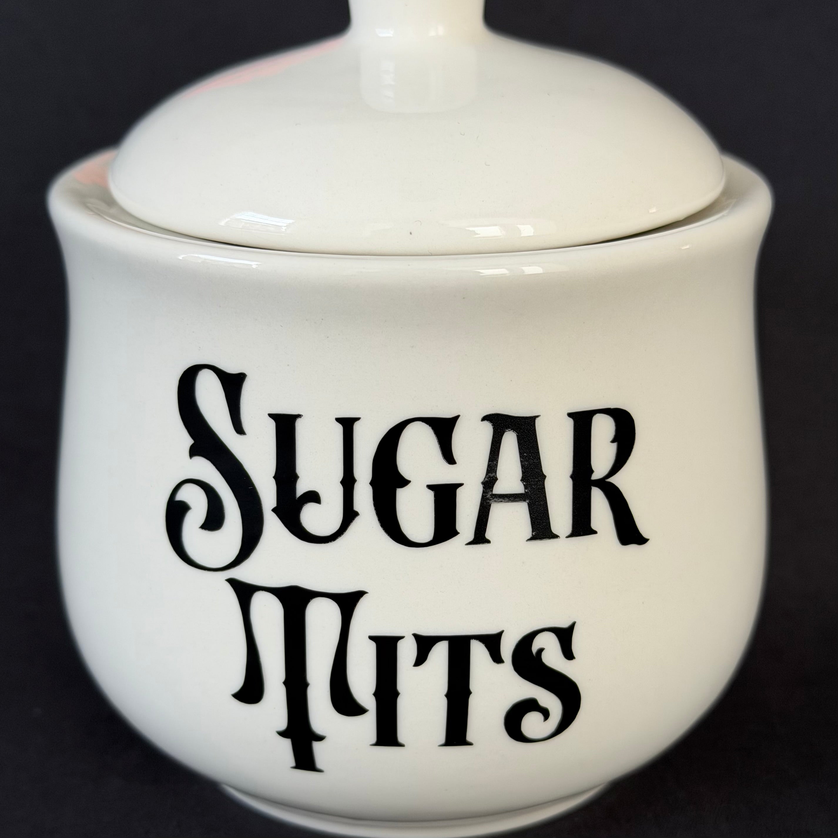Sugar Tits, Funny Sugar Bowl, Cheeky Kitchen Storage Jar, Sweary Kitchen Decor