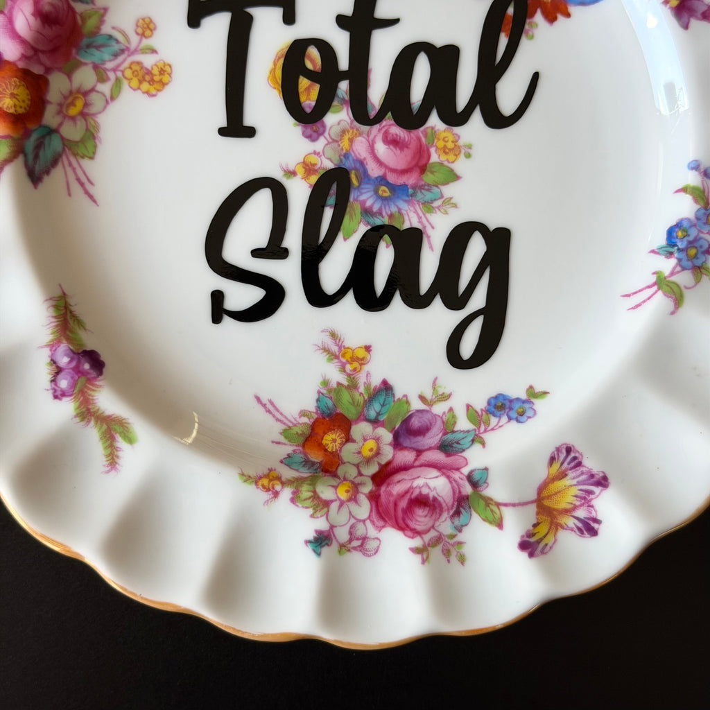 Total Slag Vintage Spode Bone China Decorative Plate