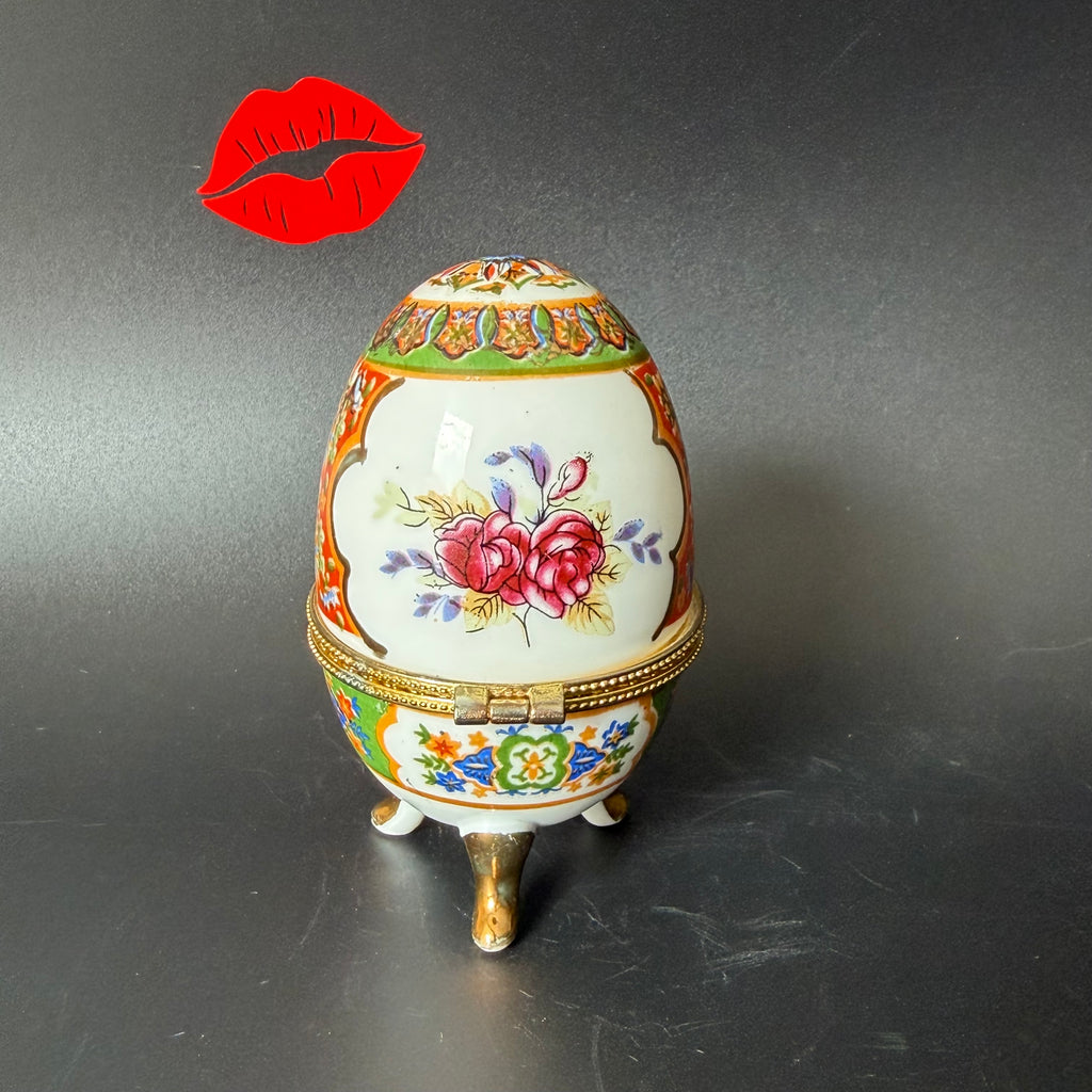 Nosy Cunt Vintage Porcelain Egg Trinket Box