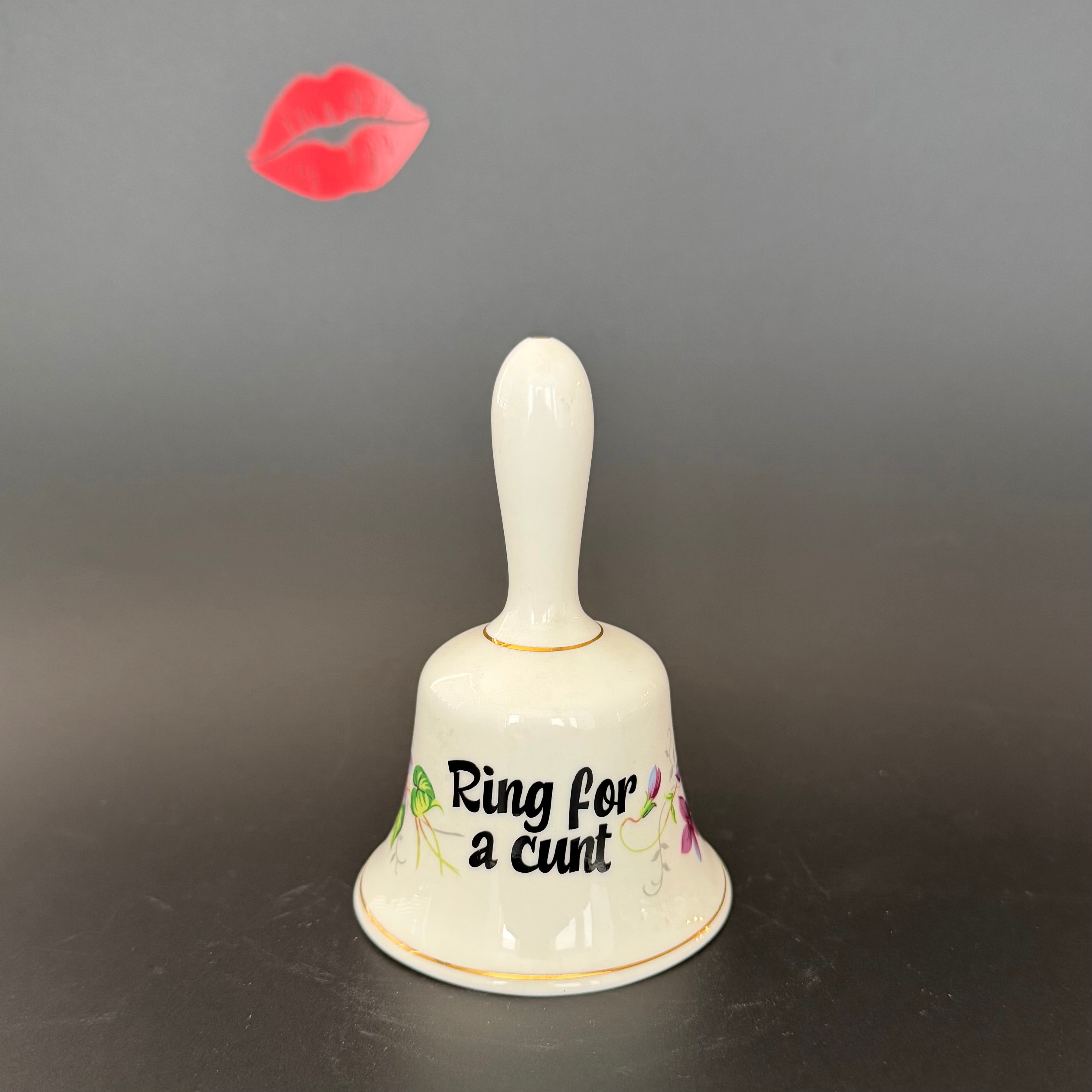 Ring For A Cunt Vintage Fine Bone China Bell