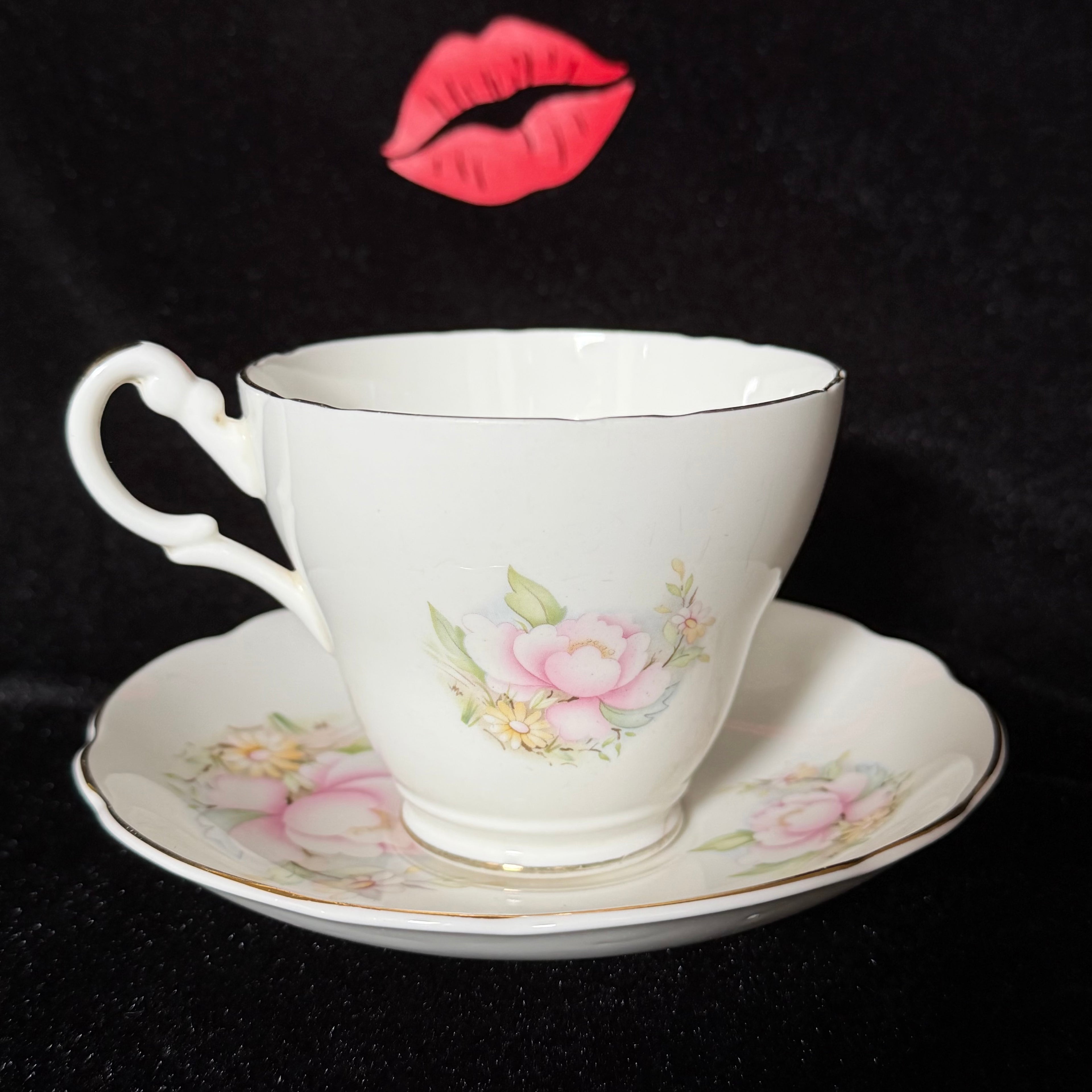 Gangsta Vintage Bone China Statement Cup & Saucer, Home Decor