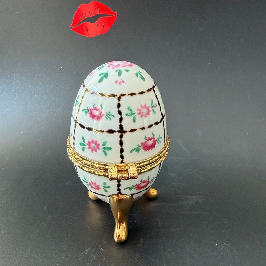 Nosy Fucker Vintage Porcelain Egg Trinket Box