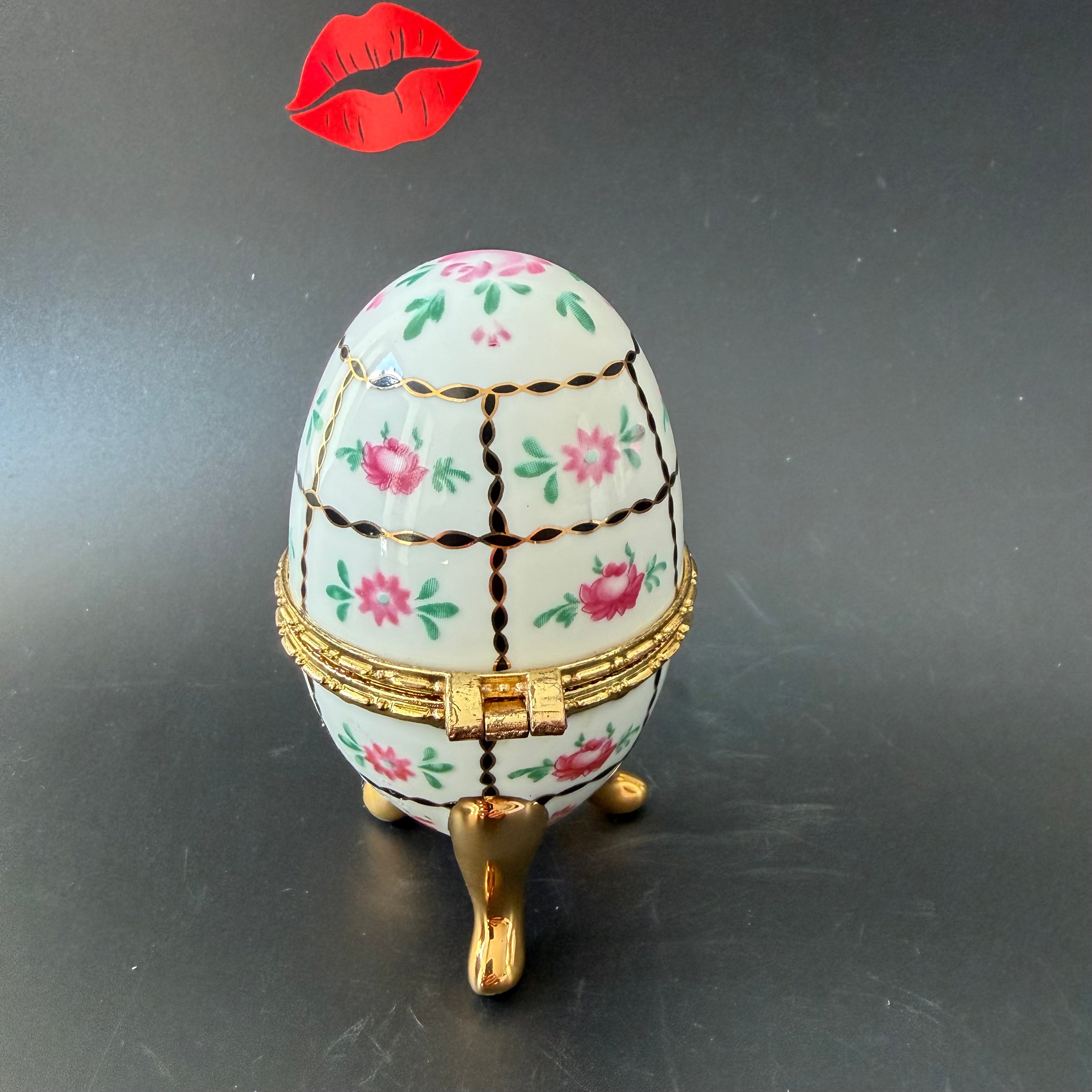 Nosy Fucker Vintage Porcelain Egg Trinket Box