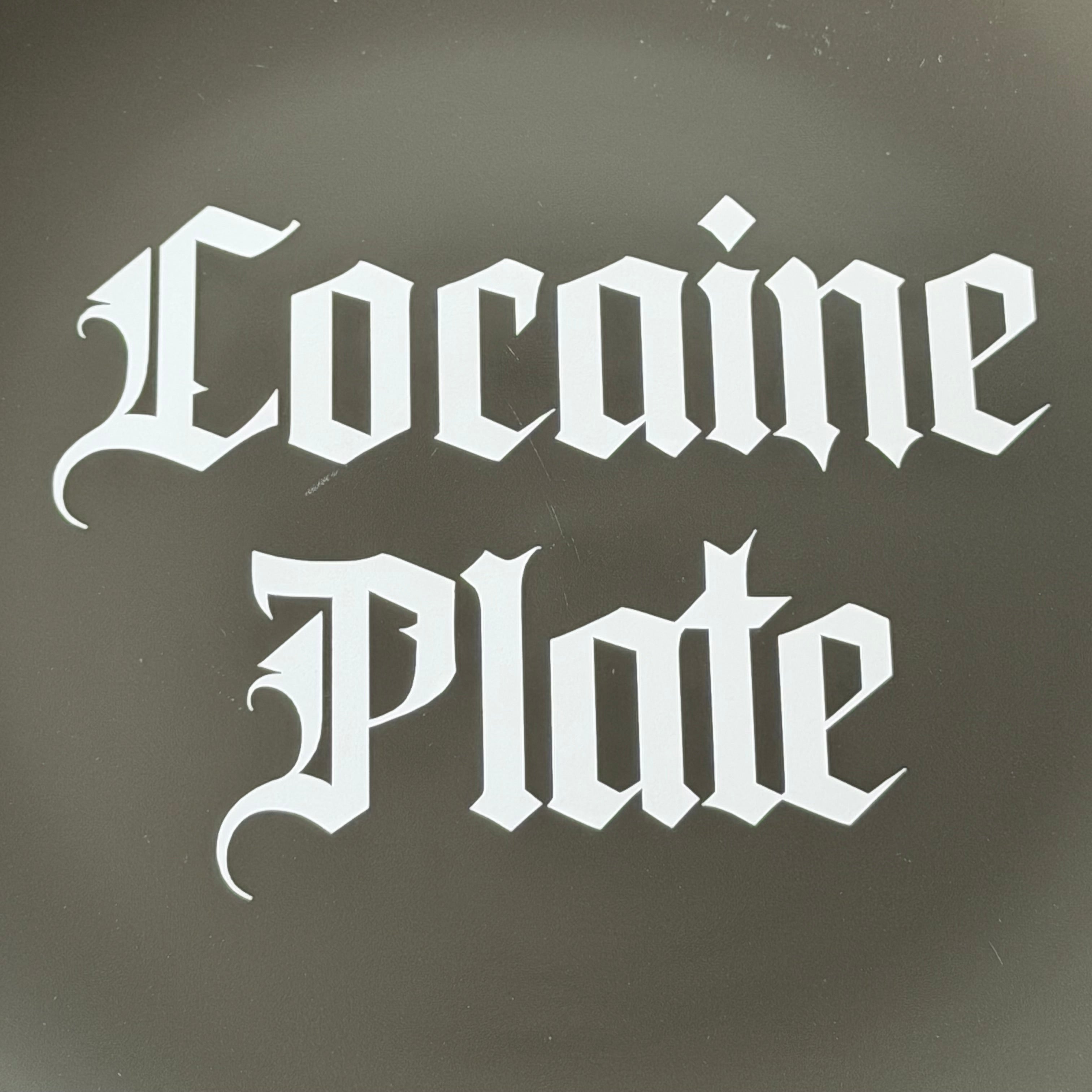 Cocaine Plate, Hand Decorated Pre Loved Modern Plate, Decorative Gift, Home Decor