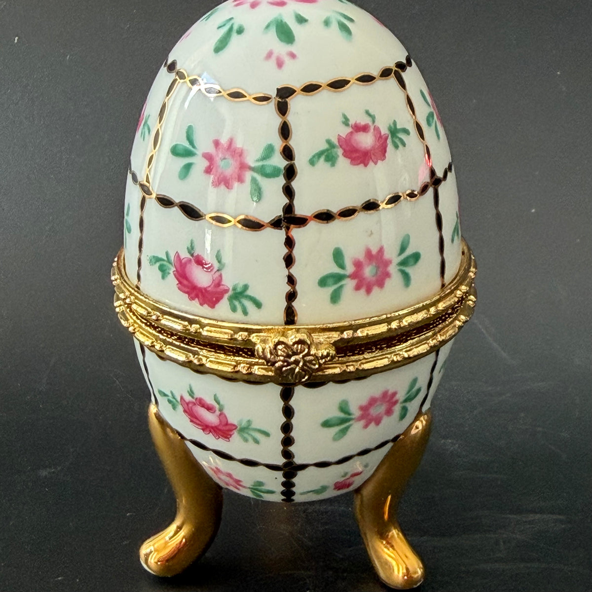 Nosy Fucker Vintage Porcelain Egg Trinket Box