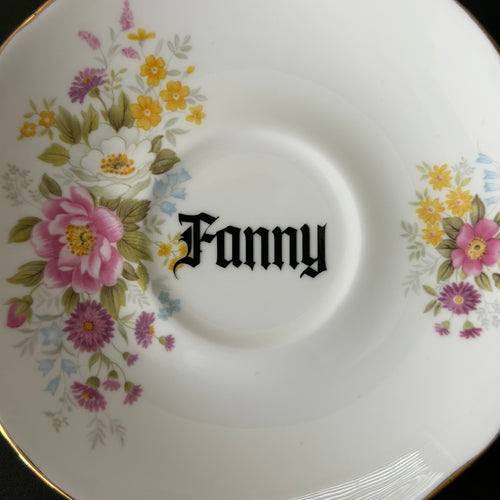 "Fanny" Vintage Bone China Decorative Plate, Sweary Gift,  Sassy Swears