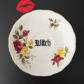 Witch Vintage Bone China Saucer Plate