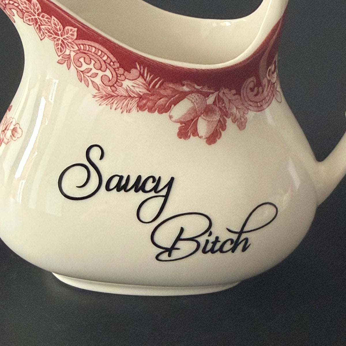 Saucy Bitch Vintage Style Small Gravy Jug / Sauce Boat