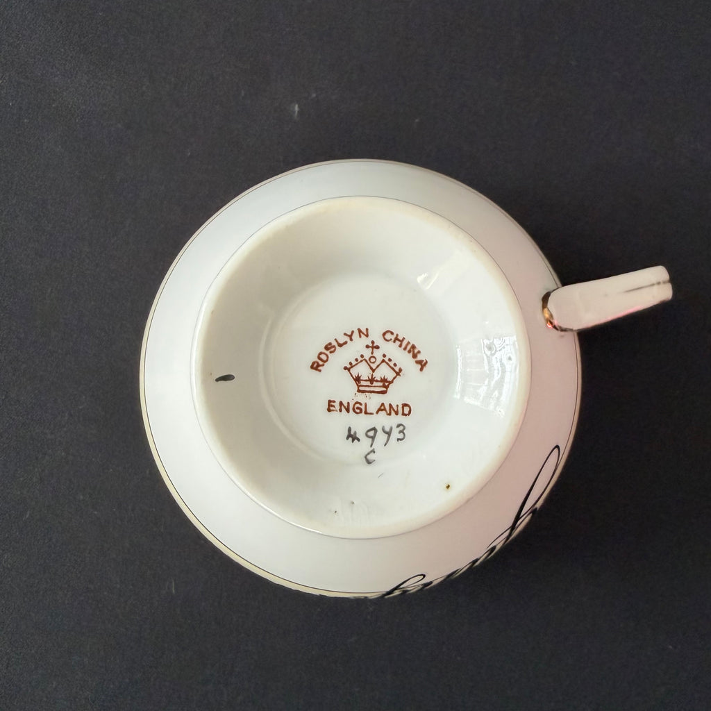 Gangsta Vintage China Statement Cup & Saucer, Home Decor