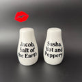Personalised Salt & Pepper Pots, Cheeky Kitchen Decor