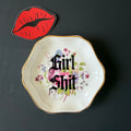 Girl Shit Vintage Coalport Bone China Dish