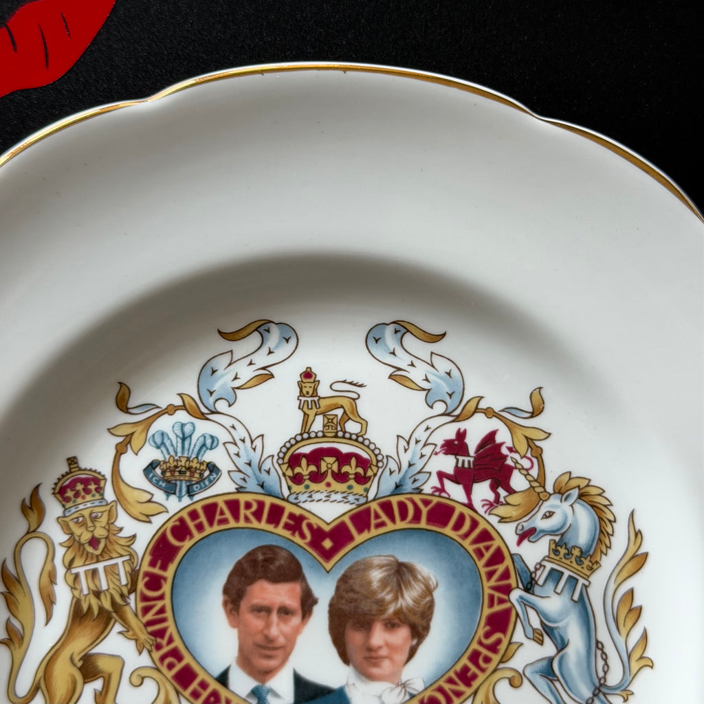 It Was an Inside Job Plate, Dark Humour Decor, Charles & Diana Commemorative Plate, Alternative Gothic Wall Decor, Sassy Statement Plate