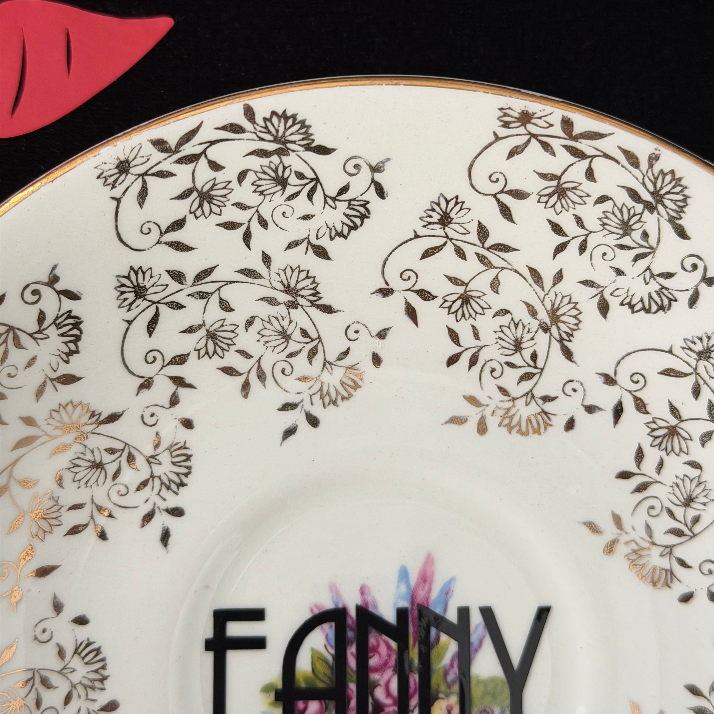 "Fanny" Vintage Bone Porcelain Decorative Plate | Sweary Gift | Sassy Swears
