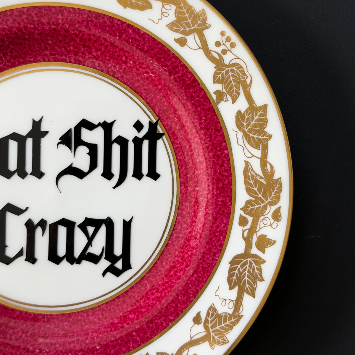 Bat Shit Crazy Vintage Wedgwood Bone China Plate
