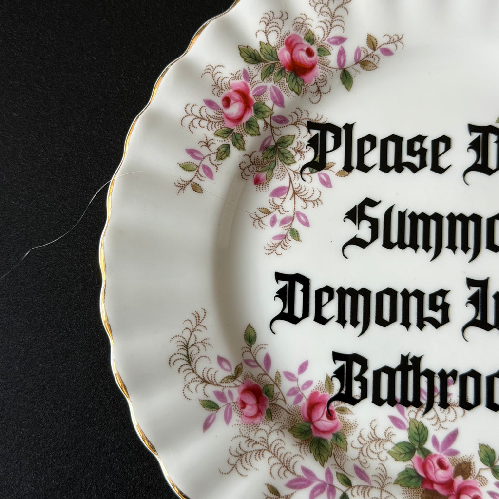 Please Don't Summon Demons In The Bathroom, Royal Albert Lavender Rose Plate
