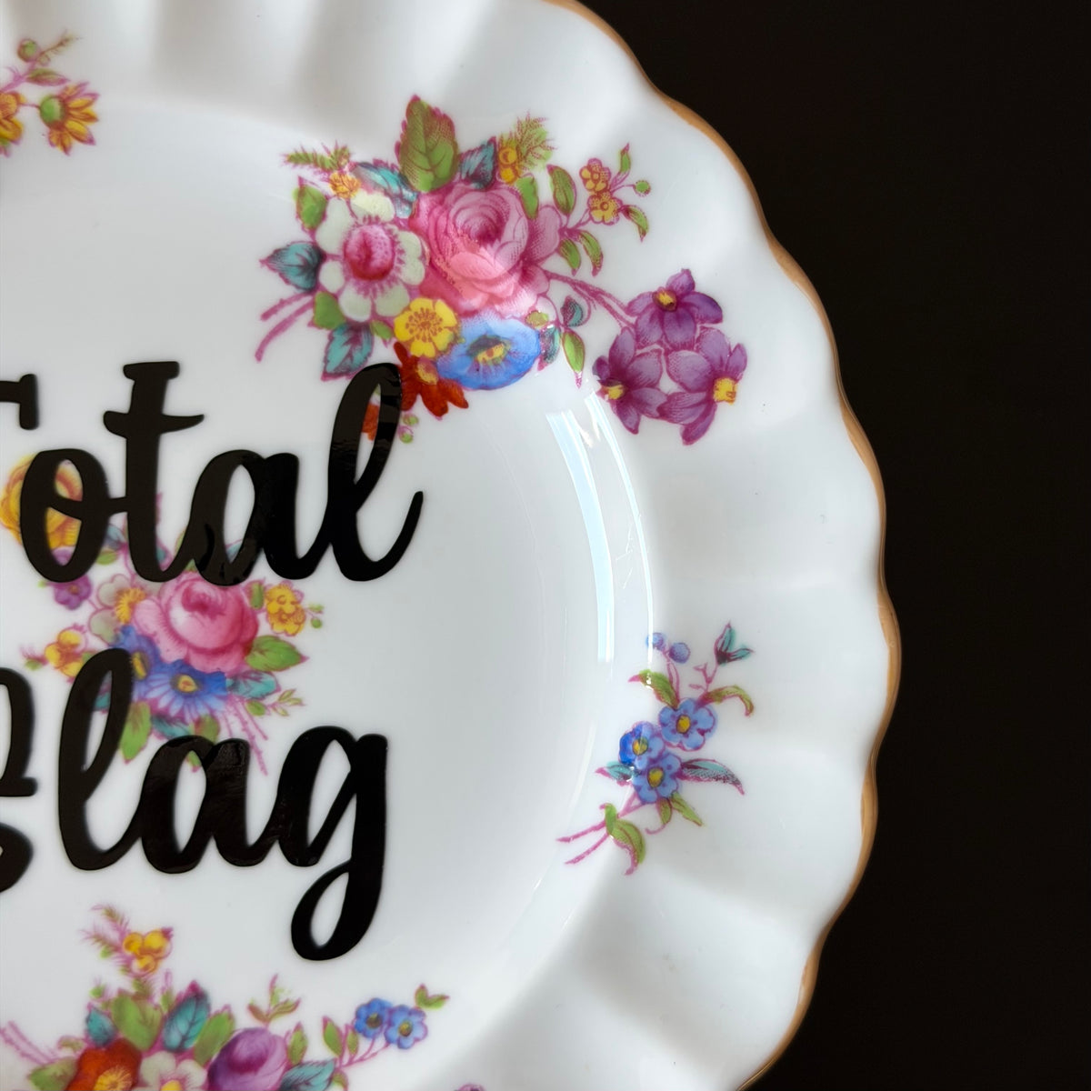 Total Slag Vintage Spode Bone China Decorative Plate
